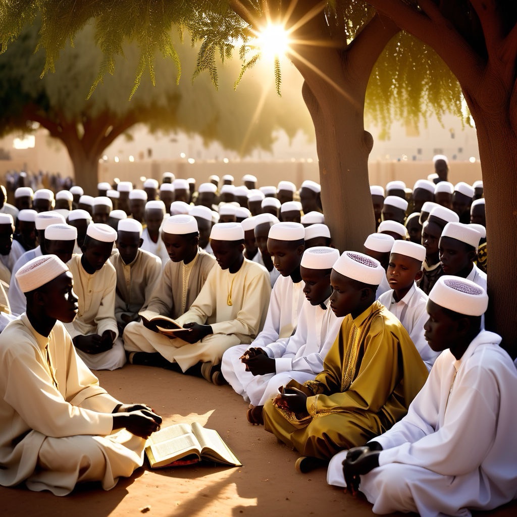 Senegal mourides studying quran