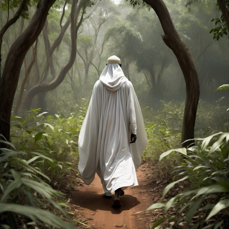 Shaykh in the forest