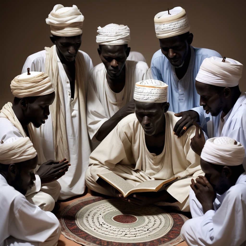 Mourides learning the Quran
